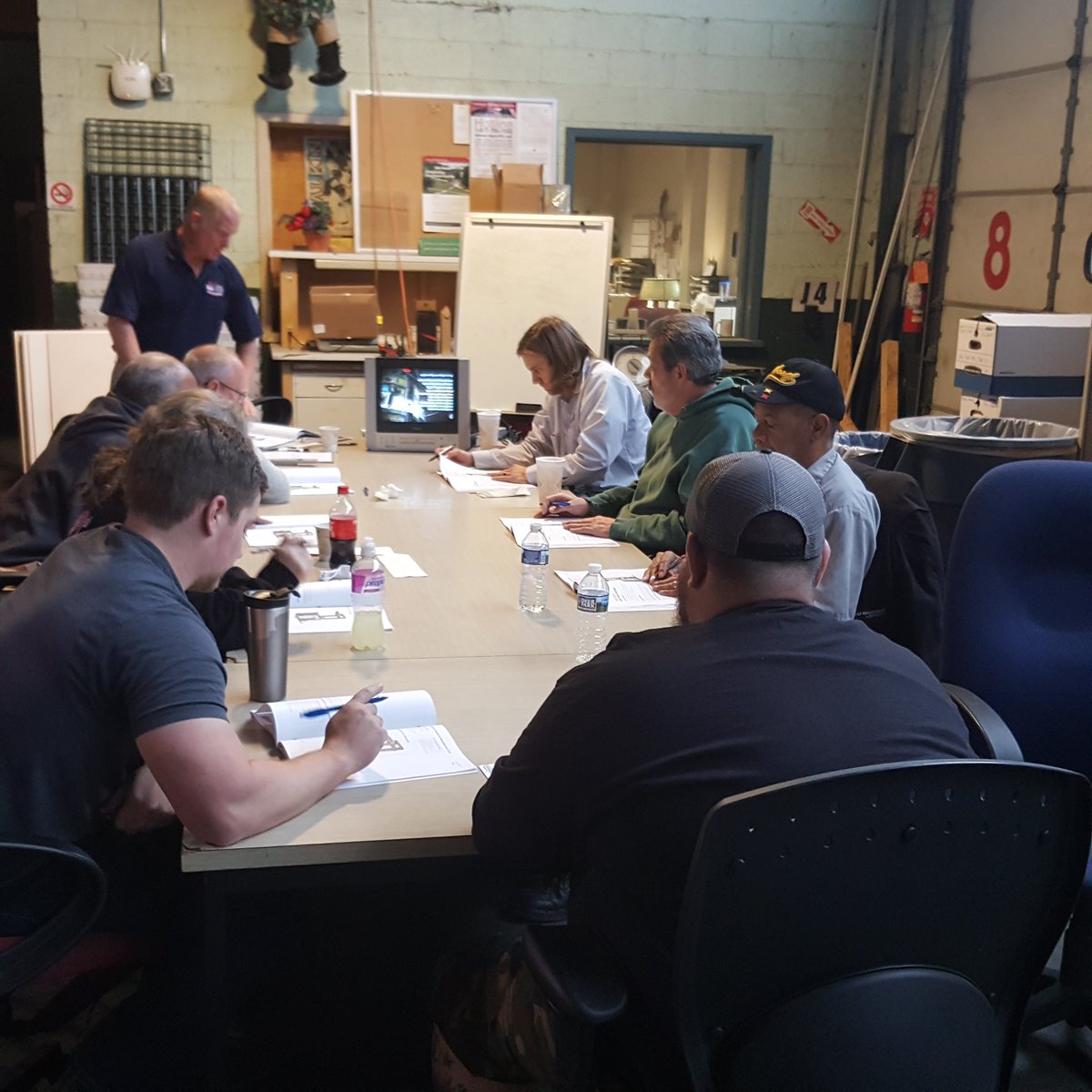 LangerMHI's tweet photo. forklift safety training at the Central Receiving Warehouse at @CarnegieMellon University. https://t.co/JY7rRh7l8s