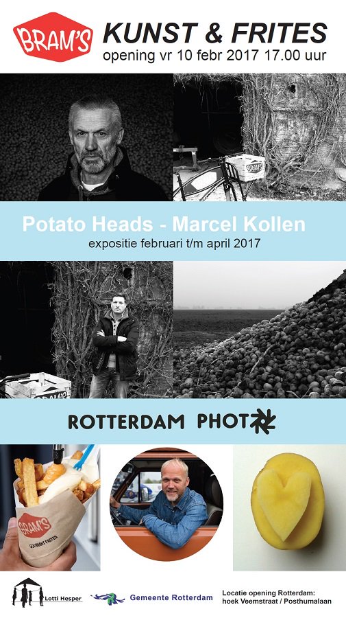 vr 10 feb 17 uur: opening expo Potato Heads van Marcel Kollen @ Bram's Kunst &amp; Frites i.s.m. #rotterdamphoto. lottihesper.nl/vr-10-feb-17-u…