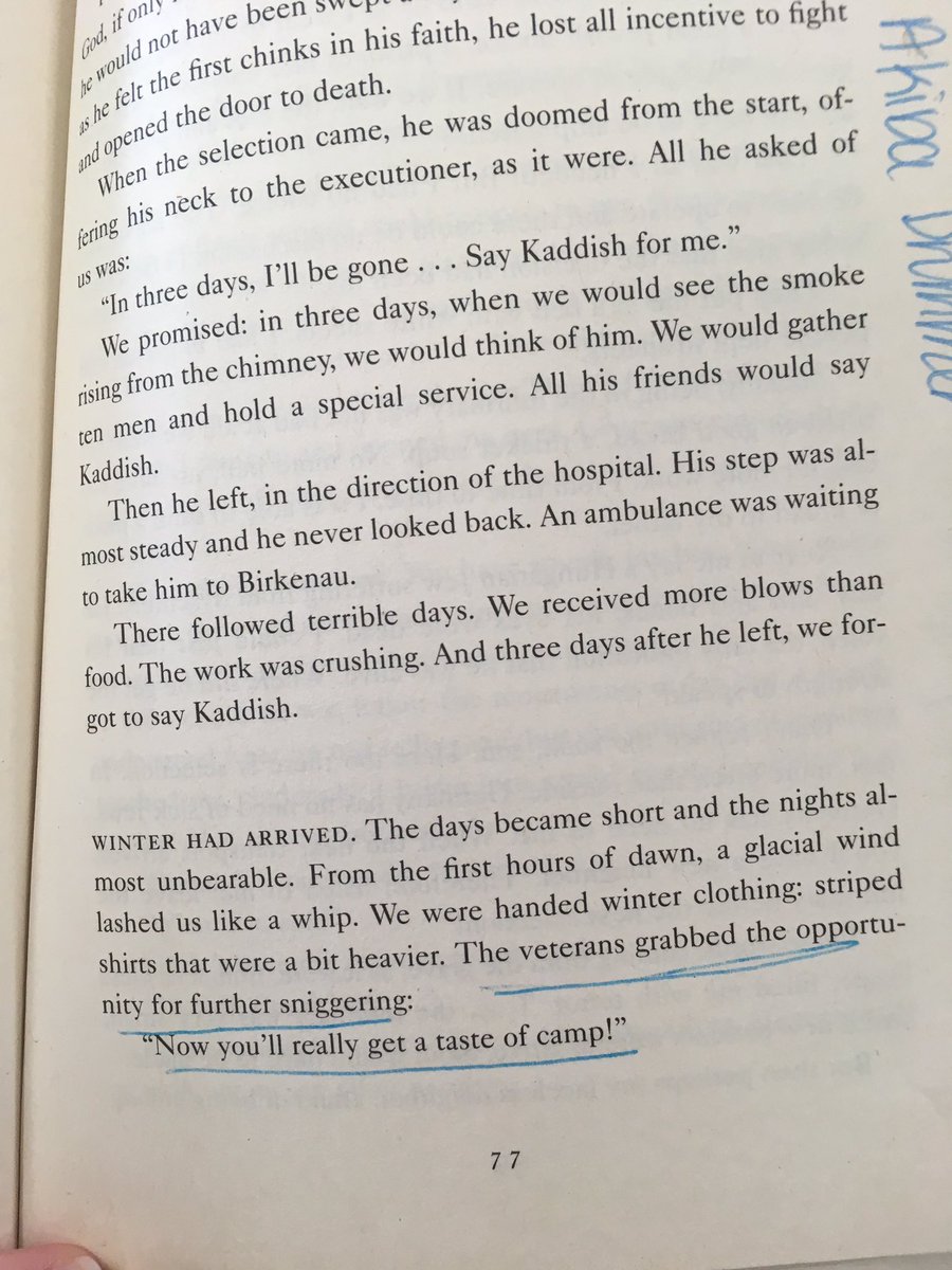 bhaz18180's tweet photo. Wiesel uses diction and dialogue to show that the veterans are rude and distasteful #bronke2 https://t.co/lb4M9gqx9g