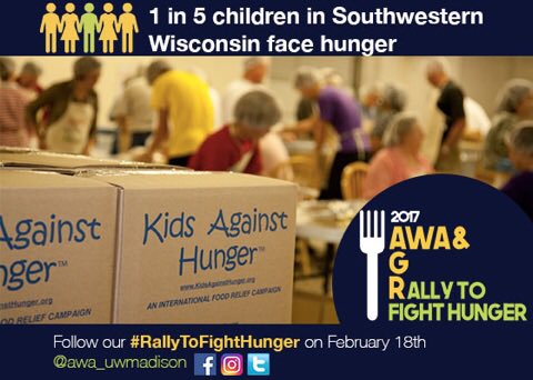 awa_uwmadison's tweet photo. AWA will be participating in #RallyToFightHunger & teaming up with AGR! Last year AWA packaged 29,808 meals & this year we hope to double it https://t.co/4bJpWmU9RD