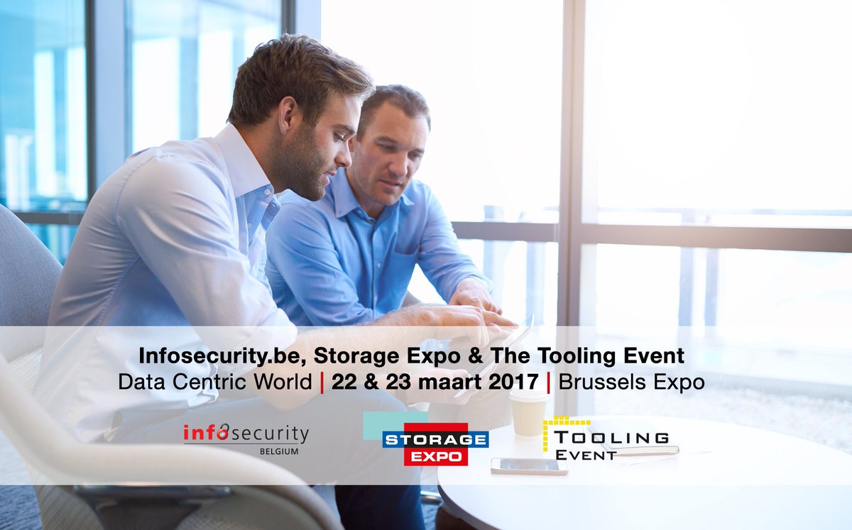 Ben jij IT-professional? Kom dan 22 &amp; 23 maart naar #Infosecuritybe #StorageExpo #TheToolingEvent2017 bit.ly/2kZjdFa