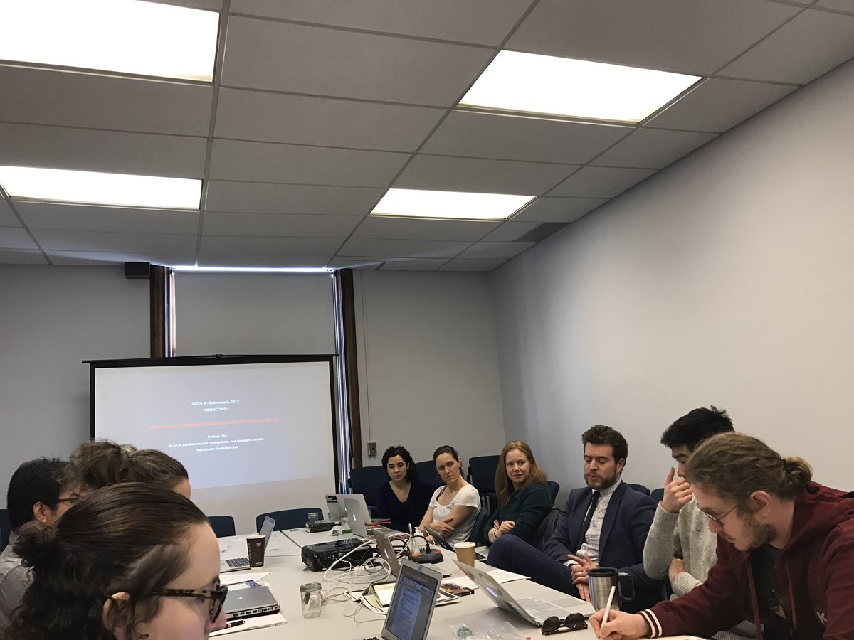MakingKnowing's tweet photo. .@NathanFlis of @YaleBritishArt introduced our #MakingKnowing students to early modern collecting and the #PastonTreasure https://t.co/pEcmeOUkMr