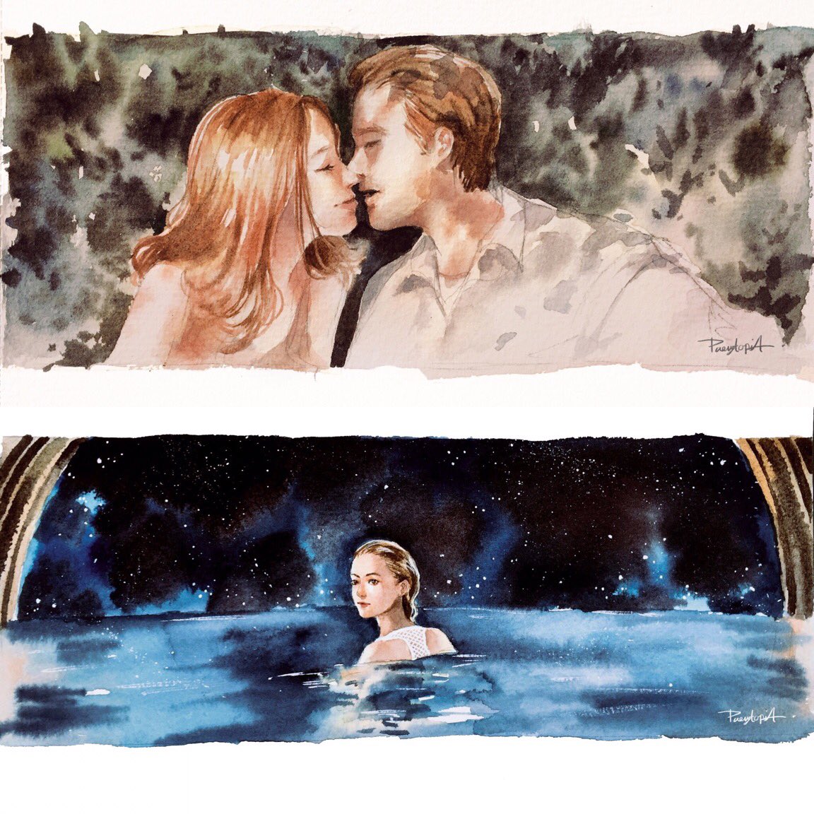 paerytopiaa's tweet photo. #snapfromthemovies โปรเจคที่กำลังทำอยู่ตอนนี้มีเป้าหมายคือวาดซีนหนังรักที่ชอบให้มากที่สุดเท่าที่จะทำได้😂รอดูนะว่าจบปีจะได้กี่รูป #paerytopia https://t.co/dcdxBa7hKd