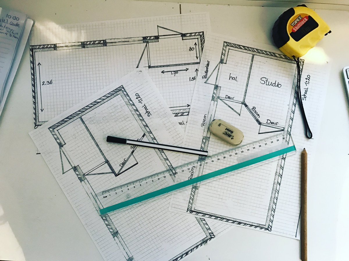 TamaraBrinkman's tweet photo. Meten is weten. #hetkannogallekantenop #releaseyourinnerinteriordesigner #studioshack #comingsoon https://t.co/PObKWTPQc0