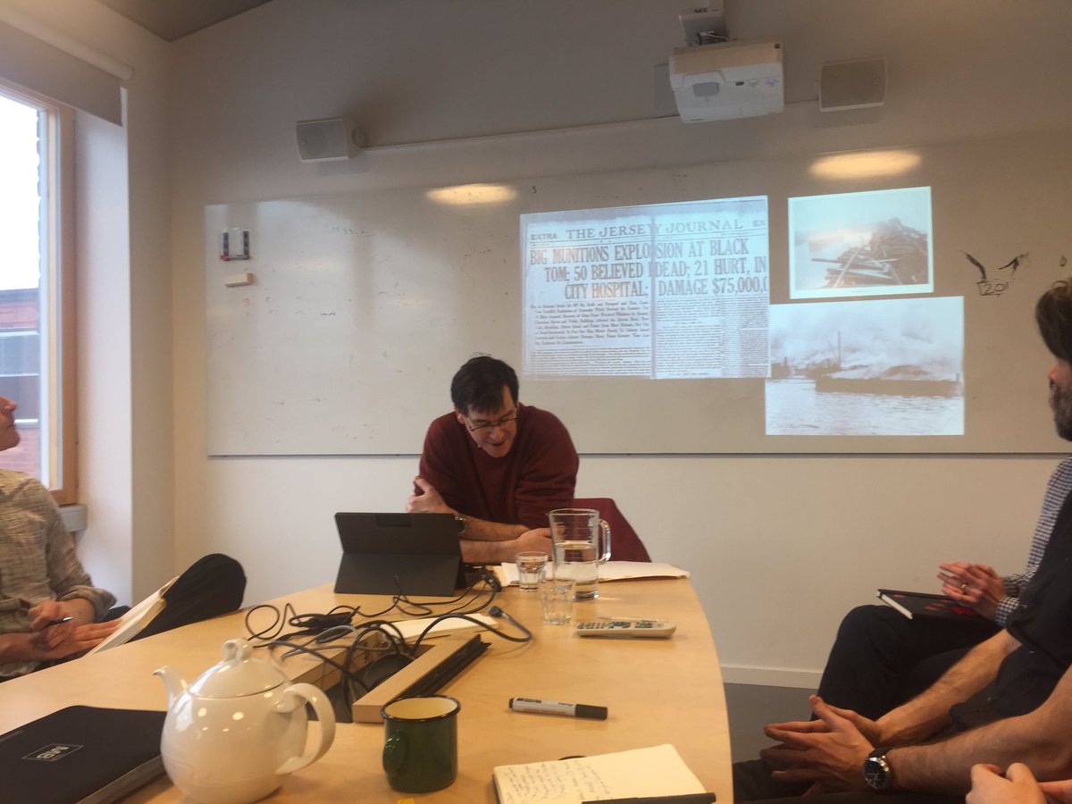 KTHEnvHumsLab's tweet photo. Don Mitchell talking about "Revolting New York" for our Higher Seminars series #sabotageandsurvive #ehlab https://t.co/iVmeONARhK