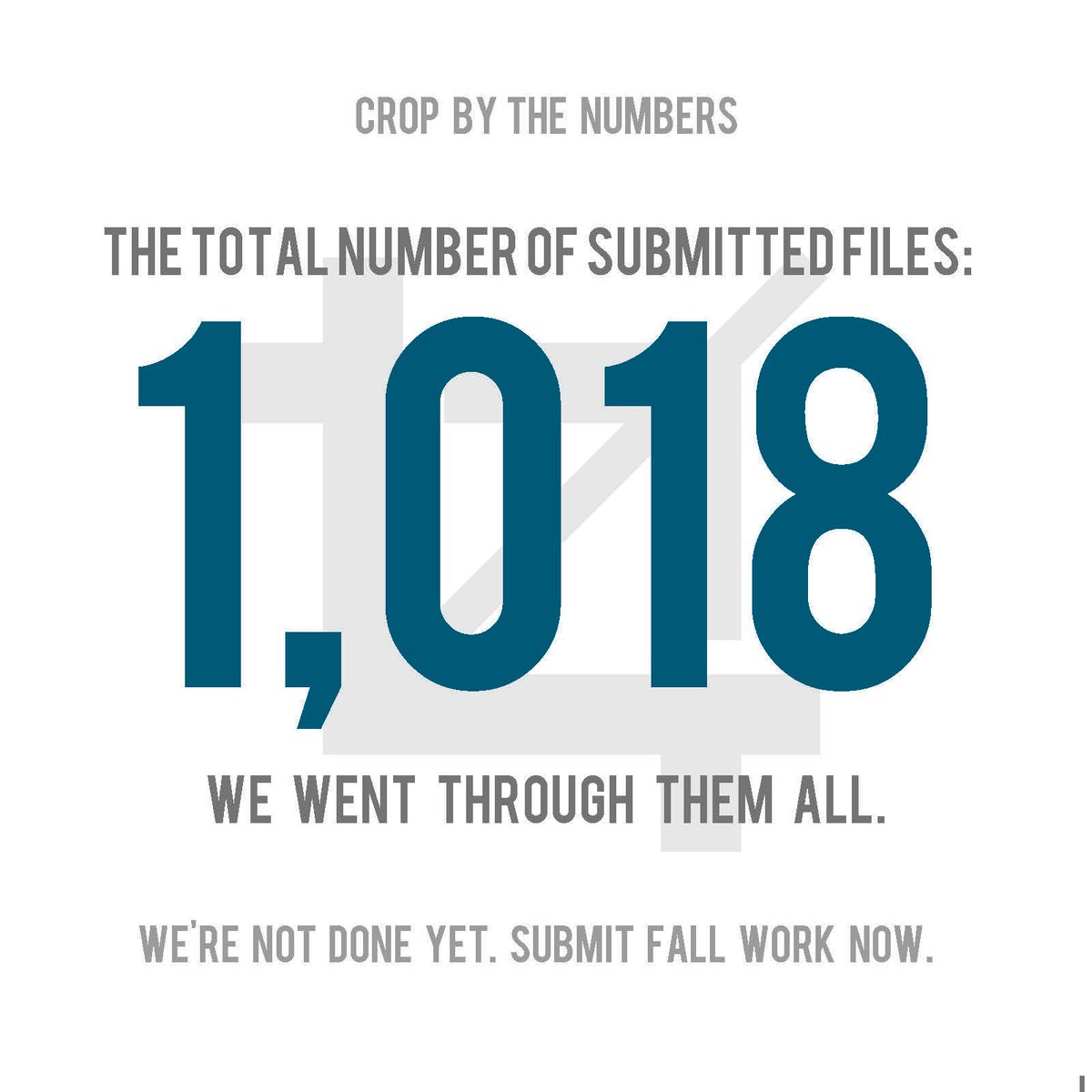 cropttu's tweet photo. Submit your work from Fall 2016. Deadline is in 5 days. Head to https://t.co/3N8ak1jEPP for full info. 
#DropItLikeItsCROP #SpringSubmission https://t.co/7xFWRLEpJ8