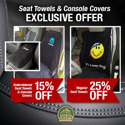 JustForJeeps's tweet photo. Take advantage of our exclusive seat towels &amp; console covers offer and shop now!
https://t.co/M7koA5vi0z
#justforjeeps #jeeps #jeeplovers https://t.co/nhk2h0aPhZ