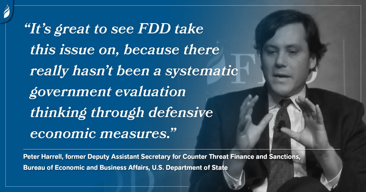 FDD's tweet photo. .@petereharrell praises the need for projects like @FDD_CSIF to study economic statecraft - WATCH LIVE: https://t.co/k5kDS90GA4 #CSIF2017 https://t.co/dixyBYCjRo