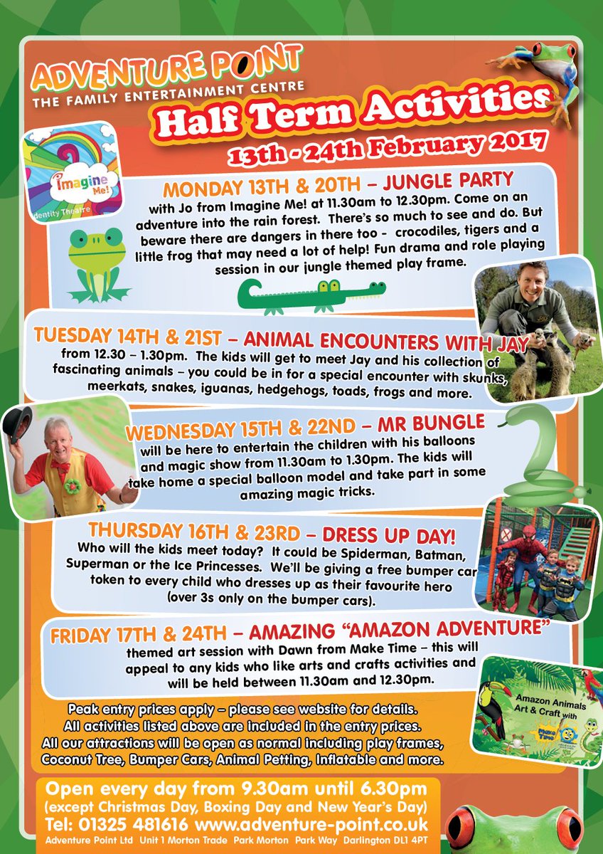 Adventure_Point's tweet image. Half term is coming up and we have some great activities on offer! See website for details adventure-point.co.uk