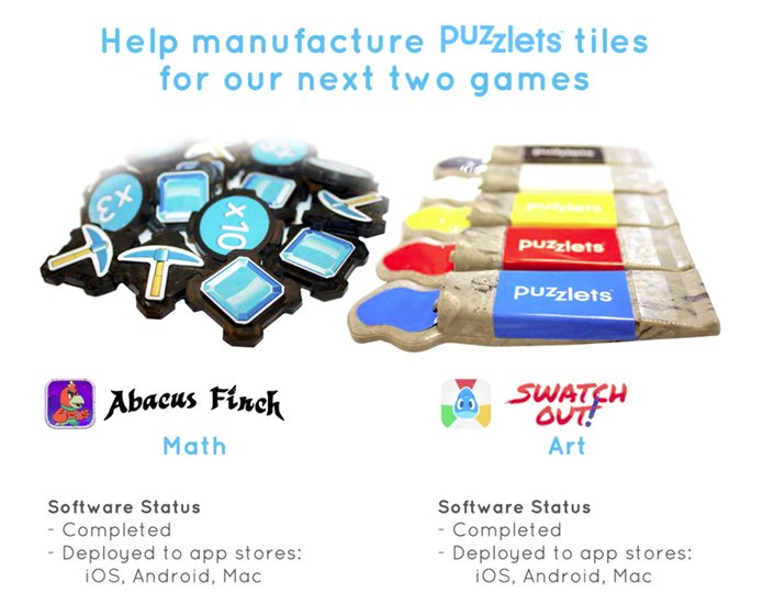 mrskalthoff's tweet photo. Whose using Puzzlets?  @DigitalDreamLab  Did you see they have a kickstarter right now!! https://t.co/eBAayEsint #mncodes #csforall #ndcodes https://t.co/j2kL50T0Bj
