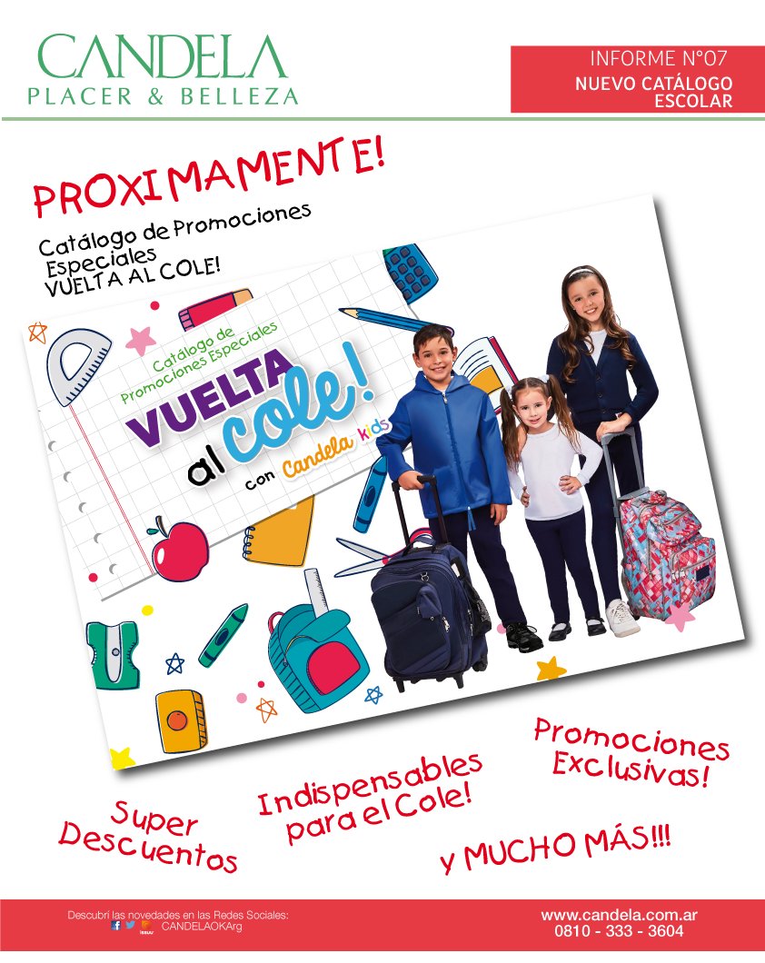 CANDELAOKArg's tweet photo. #Candela Placer &amp; Belleza!!
🚨🚨PROXIMAMENTE!!!🚨🚨
🎉🎉📣Catálogo de Promociones Especiales 
VUELTA AL COLE!!🎉🎉 https://t.co/bAtrYmgrIC