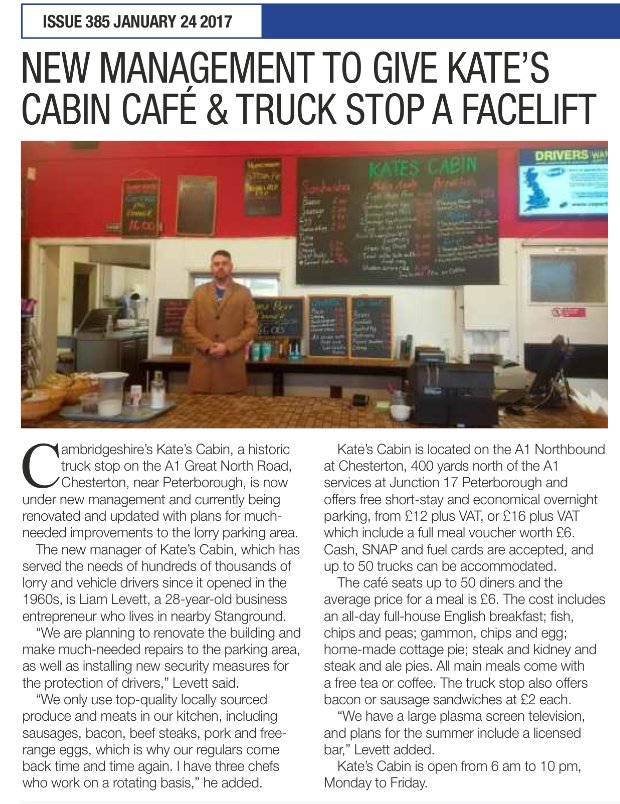 Kates Cabin Café and Truckstop <a href="/KatesCabinCafe/">Kates Cabin Cafe A1</a> is now under New Management and is making much needed improvements. Please follow us :-) #RT