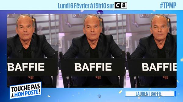 C8TV's tweet photo. .@Cyrilhanouna reçoit Laurent Baffie (@lolobababa), ce soir dans @TPMP ! https://t.co/9ZdrUGhlzI