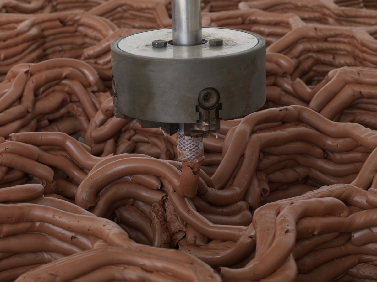 Anya Gallaccio is currently 3D printing Wyoming’s Devil’s Tower in clay at <a href="/ThomasDaneLDN/">Thomas Dane Gallery</a>. We spoke with the artist. elephantmag.com/5-questions-an…