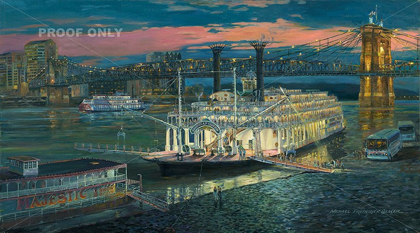 MichaelBlaser3's tweet photo. New Painting AMERICAN QUEEN at Cincinnati Public Landing
Giclees available in many sizes. https://t.co/WX1VlYBLmY