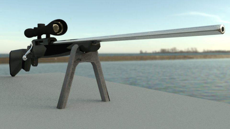 RebeckaJonasson's tweet photo. Made this huntingrifle in maya today. #learningmaya #maya #3dmodeling https://t.co/4SzZ5zOY9N