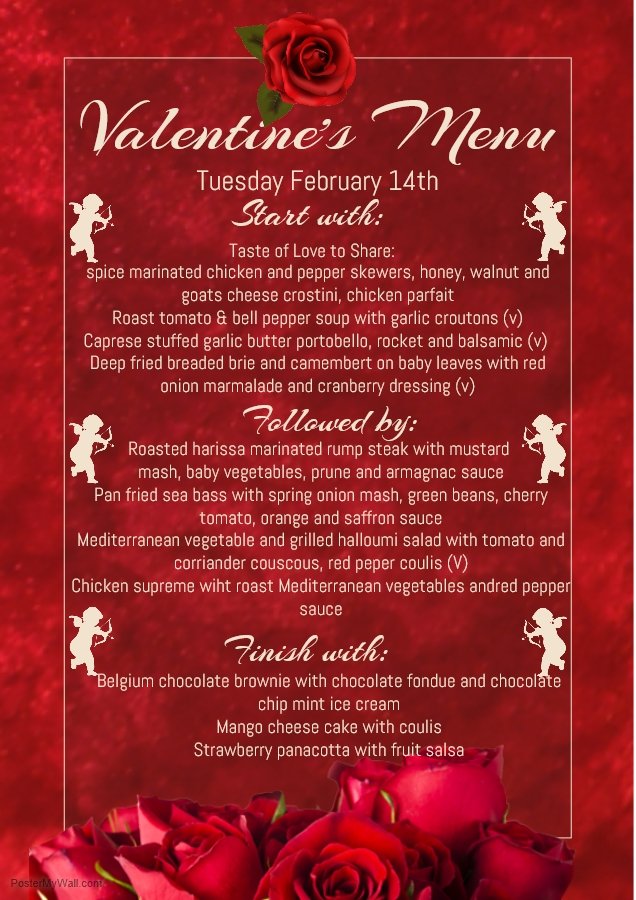 HelloJunction's tweet image. Valentine's day menu #junctionwindsor #junctionHW