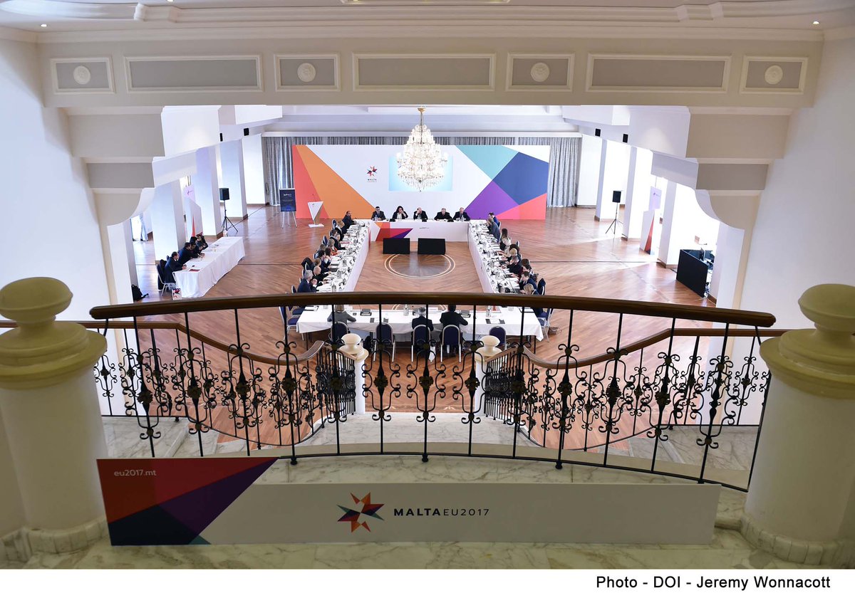 MaltaGov's tweet photo. #Malta #ConsumerAffairs Minister addresses #DAPIX #EU attachés on protecting #personaldata, pledges #EU2017MT cooperation with Commission https://t.co/OZSWgXRu27