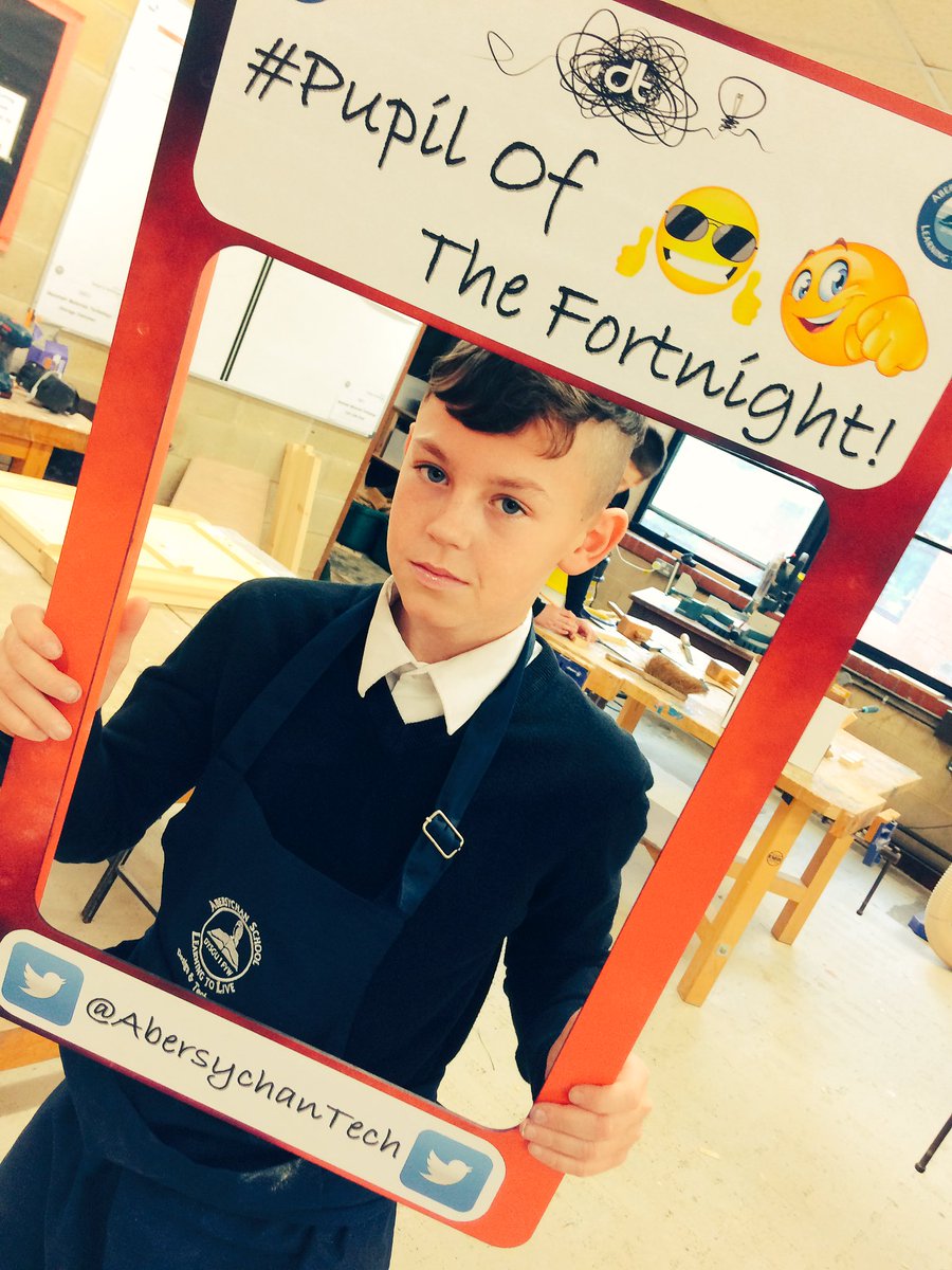 AbersychanTech's tweet photo. Year 8 D&amp;T Pupil of the fortnight!     Excellent attitude and effort from this pupil!! Well done! @Abersychansch https://t.co/Zk3FUTPMYl