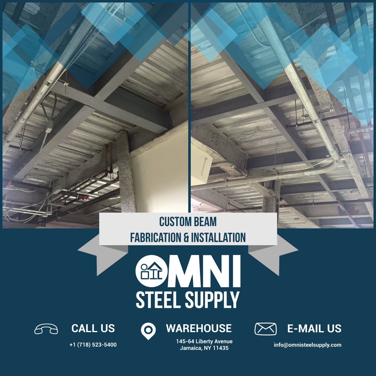#Custom Beam Fabrication &amp; Installation!
Visit us omnisteelsupply.com
#SteelSupply #Steel #fabrication #construction #SteelNY #SteelUSA