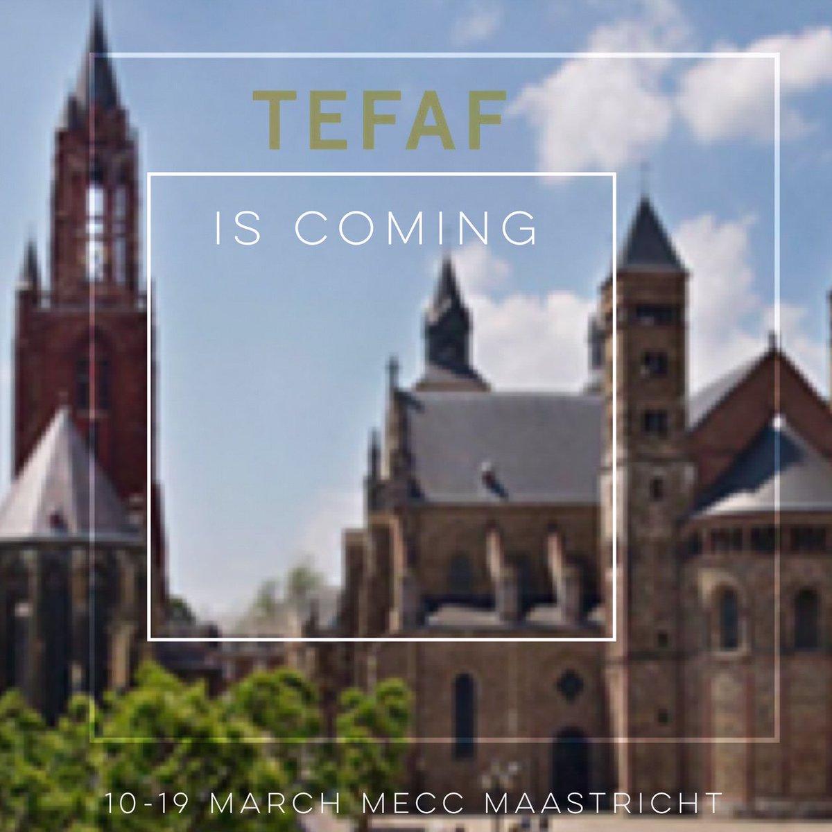 TEFAF's tweet photo. #TEFAFiscoming! 10-19 March #TEFAF2017 at @MECC_Maastricht Buy your tickets now online! https://t.co/EkvBI3jCfa https://t.co/yKjPAa6n1j
