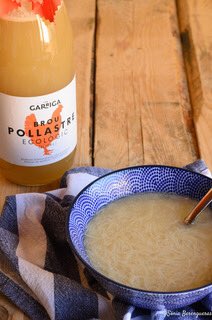 En dies com avui, be de gust un bon plat de brou de pollastre amb pasta....