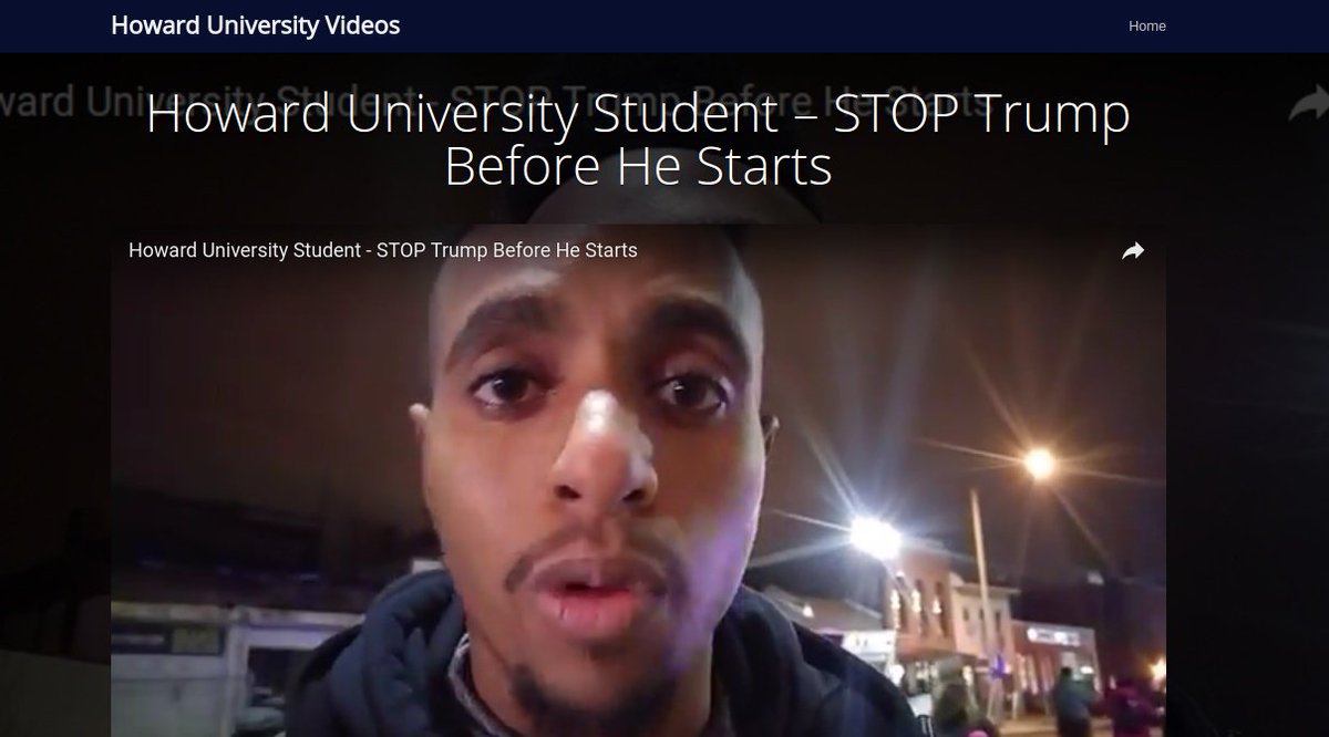 huvideos's tweet photo. Howard University Student – STOP Trump Before He Starts – Howard University Videos #HowardVideos #HowardUniversity

https://t.co/HS7Qtq57MS https://t.co/yLAAt1e1hz