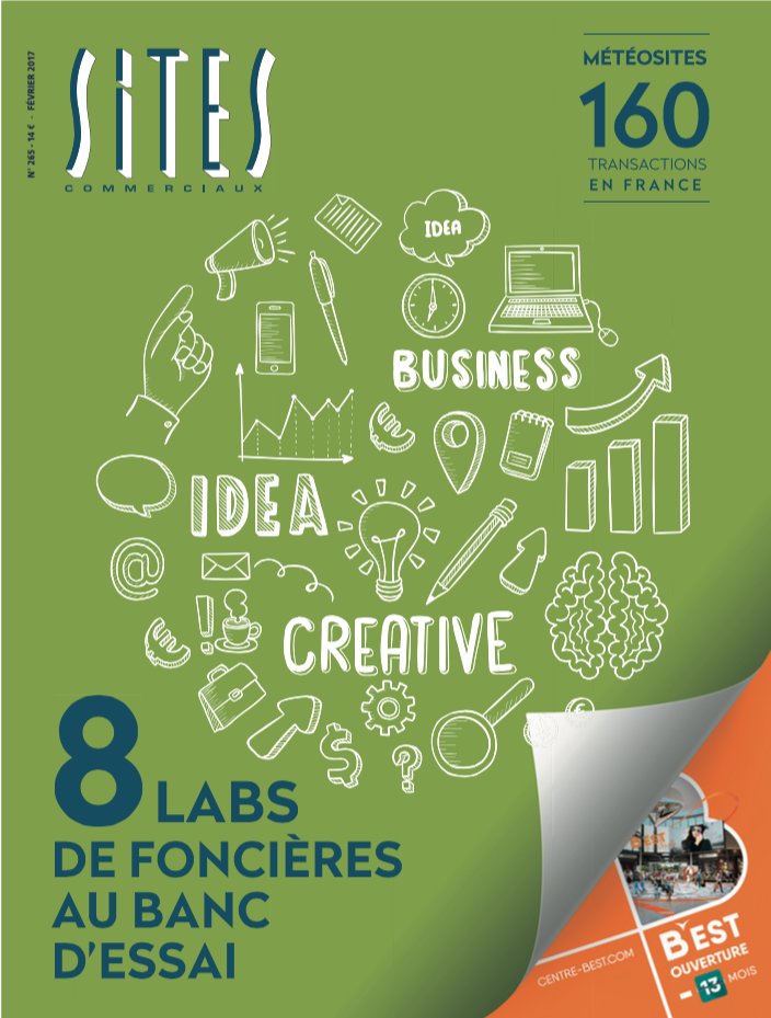 Labs de foncières au banc d'essai, transactions de commerce à gogo, ouvertures 2017... Bref, le numéro de février de "Sites" est sorti !