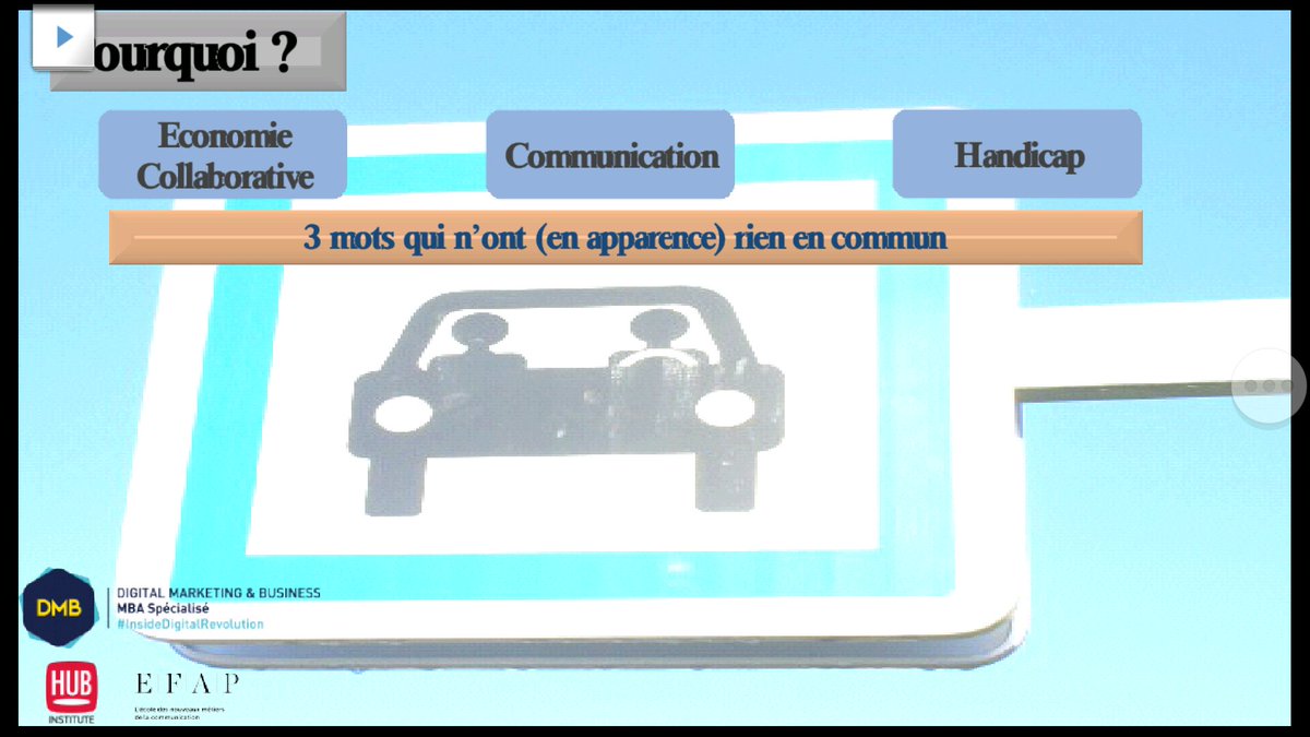 Vepolomat's tweet image. #ecollab @marjolainetasset # MBADMB digital et handicap, économie collaborative pour plus de solidarité