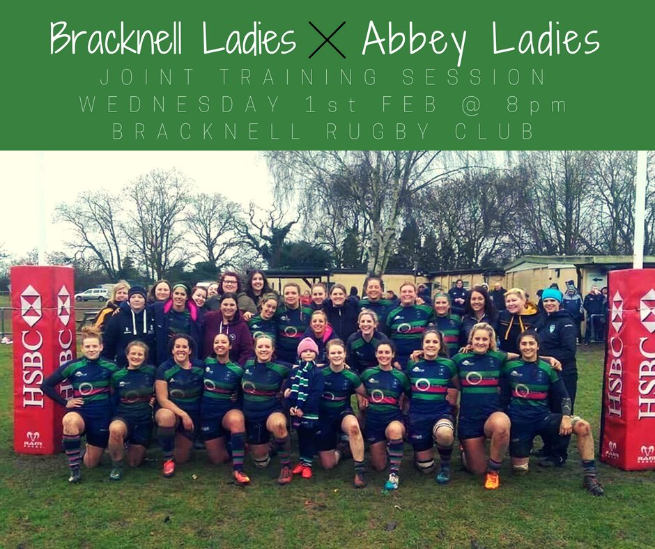 GoBRFCWomen's tweet photo. 🤝 Excited to announce a back-to-basics training session with @AbbeyRFCLadies!

📅 Wed 1st Feb
⌚️ 8pm
🏉 Bracknell RFC

ALL abilities welcome. https://t.co/XqjtlUsvGk