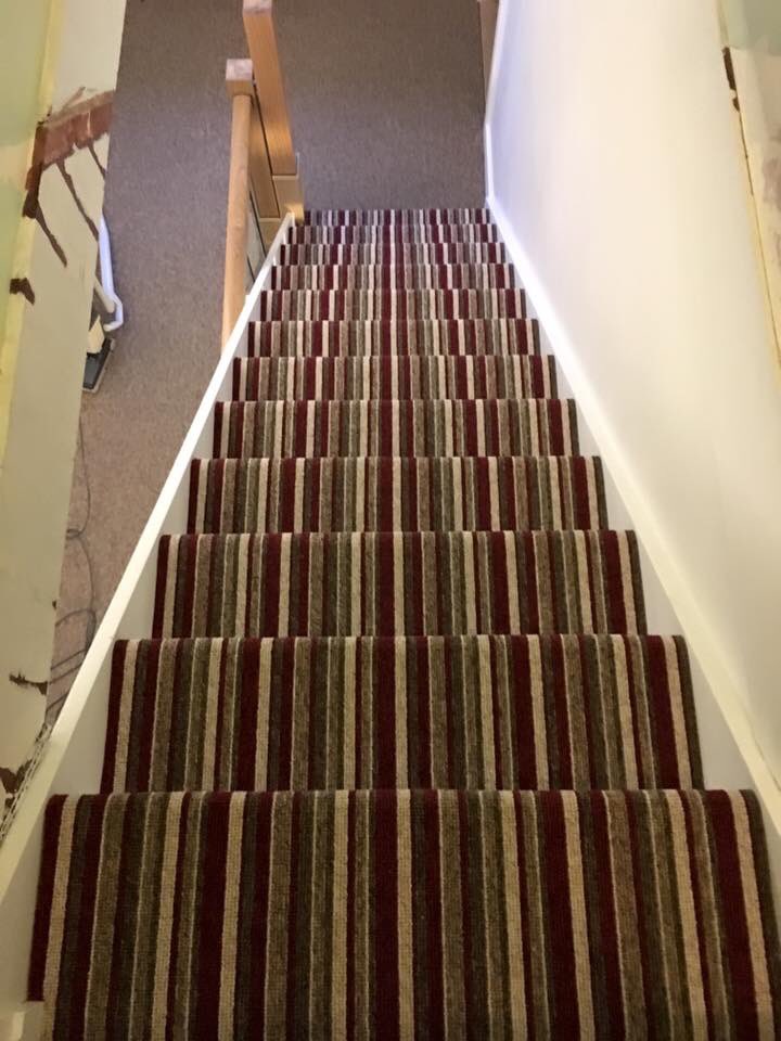 Fancy a stripe on ur staircase? pop in to our show room and have a look at our samples. Or gives us a call and we can bring samples to you