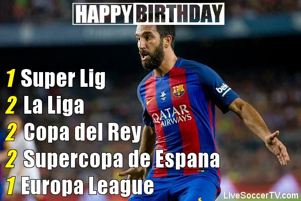 Happy birthday, Arda Turan. 

The Barcelona ace turns 30 today. 