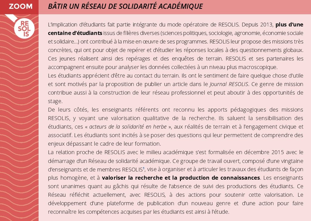 resolis1's tweet photo. Lire le zoom sur la construction d'un réseau académique de #solidarite : p. 94 du numéro #RESOLIS2016 https://t.co/d3bFkh2MiU https://t.co/WghbDAG4lP