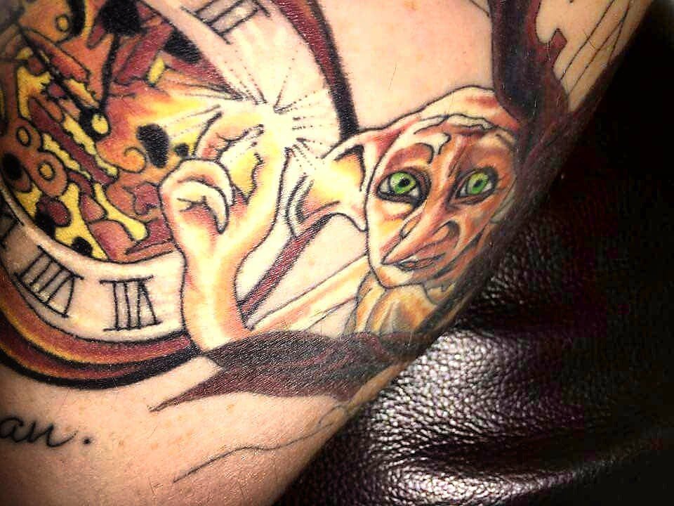 WestysWifey's tweet photo. #amazingtattoos #harrypotterfan #lovedobby https://t.co/rNpJQumguo