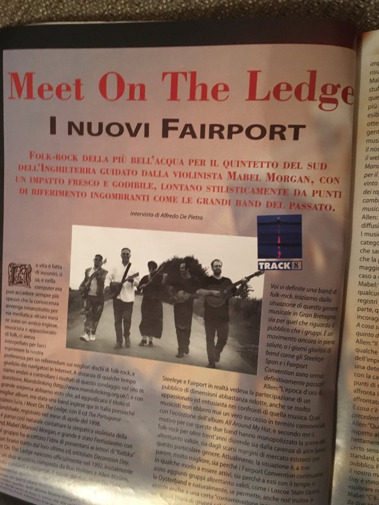 Just stumbled across this Italian magazine from 2002 in a drawer here at Ledge Acres. No idea whether it's a good review or not!