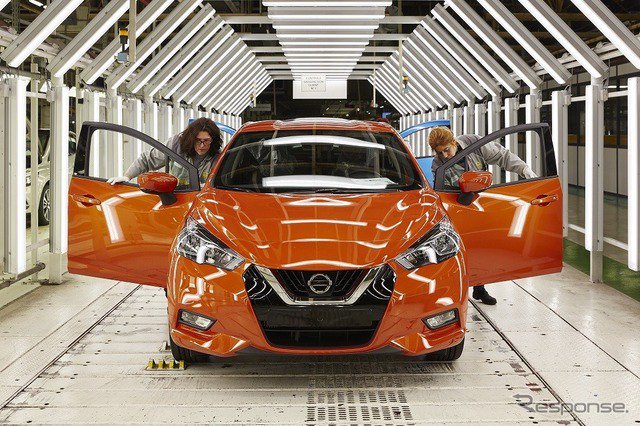 responsejp's tweet photo. 日産 マイクラ 新型、ルノーのフランス工場で生産開始
https://t.co/BRCX14aKTt

#自動車 #新型車 #ニューモデル #news #フランス工場 https://t.co/pXAc6F7vwL