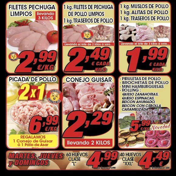 almacendecarnes's tweet photo. EMPEZAMOS SEMANA CON GRANDES OFERTAS
CALLE MADRID, Nº 10, HUMANES DE MADRID
TELEFONO 91 498 00 40 https://t.co/wMlKxP4mPj