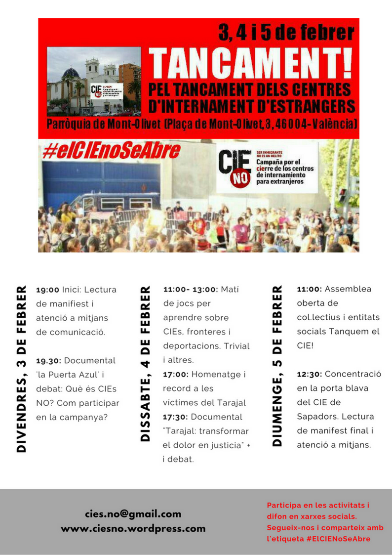 FMusol's tweet photo. L@s compañer@s de @CIEsNO se #encierran para evitar que #reabra el #CIE de Zapadores #Valencia #DerechosHumanos https://t.co/V8KP8eNw0o
