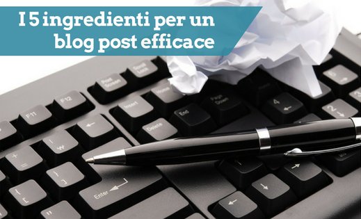 Quali sono gli ingredienti per un #blog post efficace? #webwriting #contentmarketing #blogging 
puntodidomanda.net/5-ingredienti-…