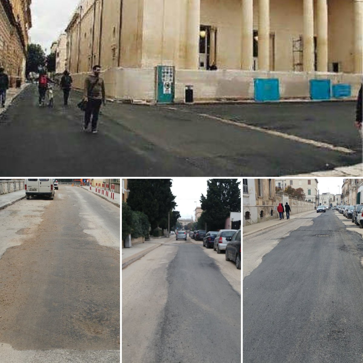 NESTRALL's tweet photo. Aspettando #Mattarella x il #TeatroApollo 1giocho x #PaoloPerrone, trova le differenze il mio asfalto é differente #Lecce2017 #comunedilecce https://t.co/nUsWoL2SKb