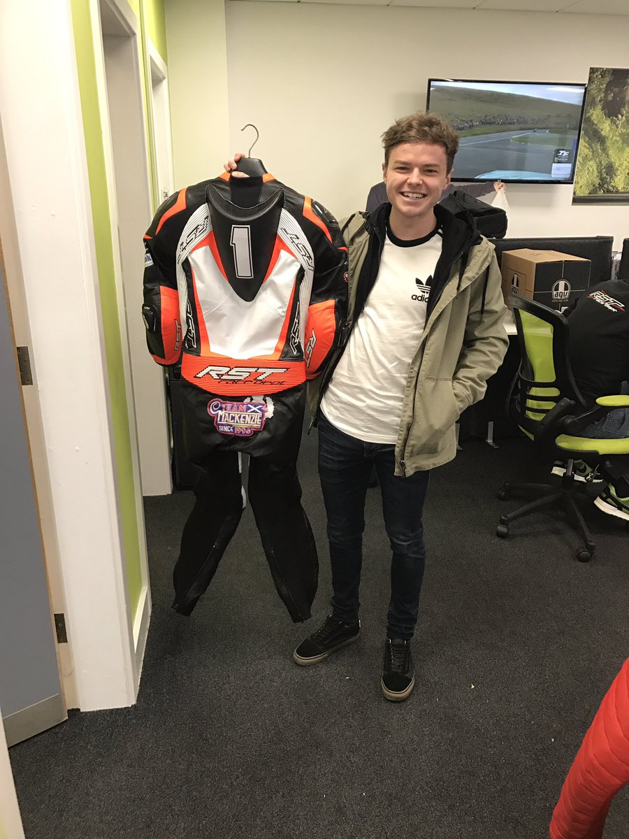 rstmoto's tweet photo. @tazmac95 popping in to grab his Suit for Testing! #WeAreRST #RaceDept https://t.co/qr25m3NZ90