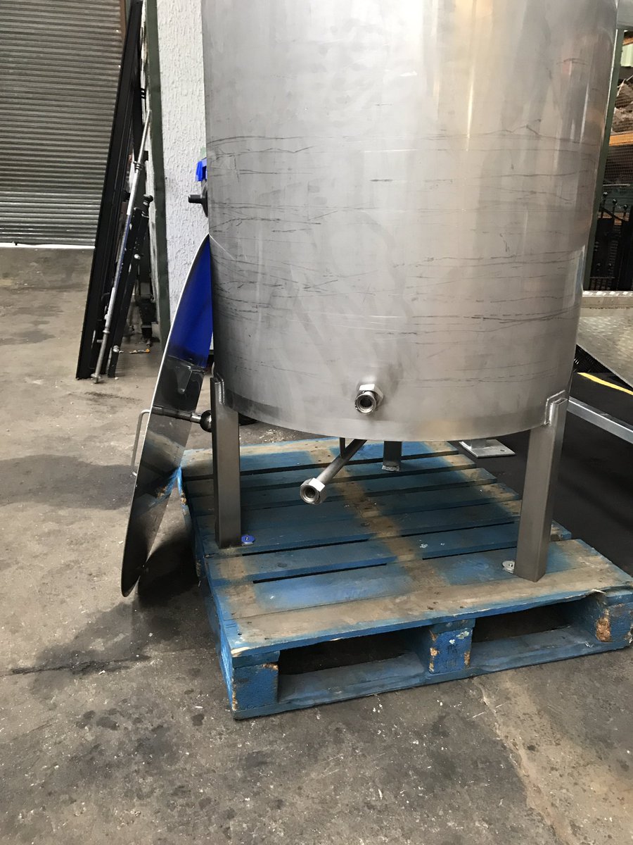 1200 litre single skin custom FV ready for delivery. Inch RJT outlets, temp probe, CIP spray ball#brewing