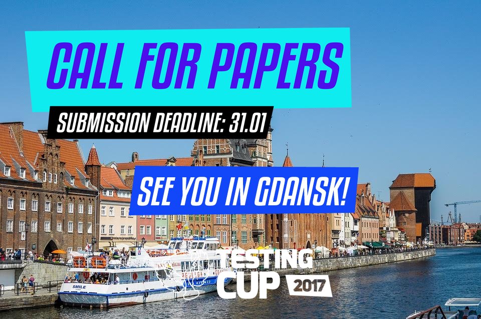 TestSideStory's tweet photo. The deadline for the Polish Testing Cup CFP in Gdańsk is tomorrow. You can still join in the fun! https://t.co/S2a9DFgkn2 #TestingCup https://t.co/oeDFMyl9X4