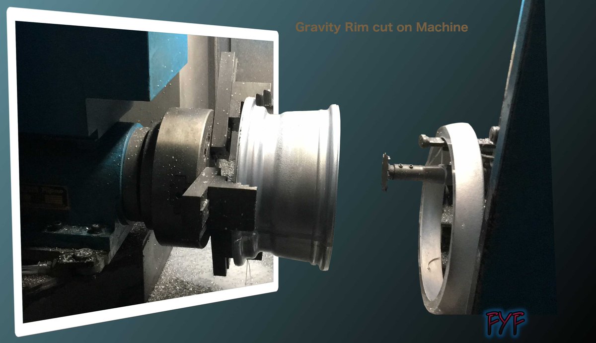 fyfactor's tweet image. Now you can see more clear the gravity #wheel cut #Rim on #CNC machine