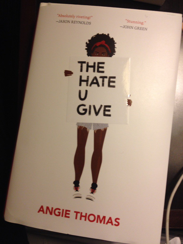 laurieannforest's tweet photo. THE HATE U GIVE @acthomasbooks - finally scored a copy at #Wi12 - #ImportantYA #YAlit #BlackLivesMatter #2017debut❤️ https://t.co/cd7YxsPg76