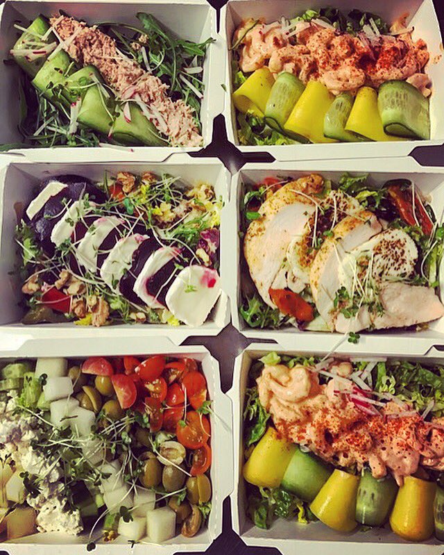 BlackCoffeeBath's tweet photo. We can't promise sunny Monday but at least can bring some sun in salads #saldas #mondaylunch #shoplocal https://t.co/qJDwM1XF0O