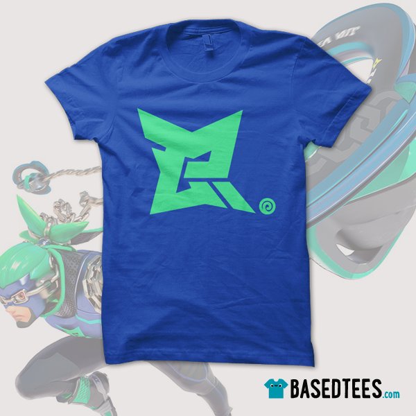 BasedTeesShop's tweet photo. #ARMS Switch Videogame #Gamertees #Ninjara Symbol inspired t-shirt as shown in #game #cosplay #armsswitch https://t.co/bArQh5jSMA https://t.co/xhKHSvvFgO