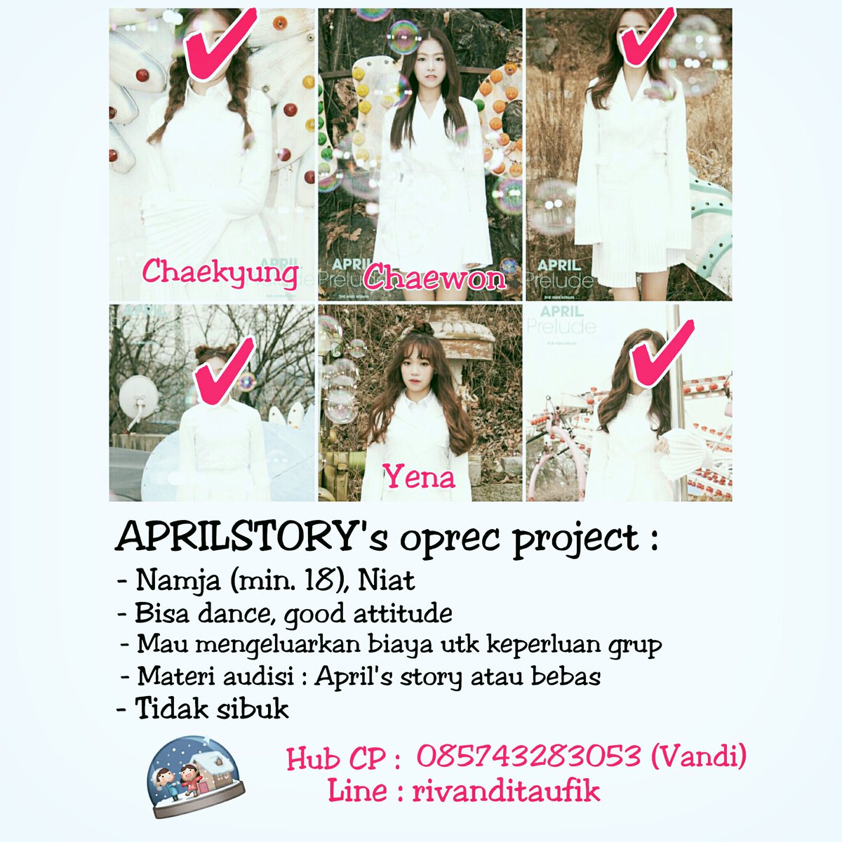Yuk buat yg tertarik ^^ #kpop #april #dance #cover #aprilstory #dspmedia <a href="/rivanditaufik/">Rivandi TS</a>