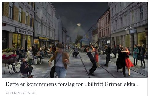 Kfullu's tweet photo. Må innrømme at jeg blir skeptisk til bilfritt sentrum hvis dette er resultatet. https://t.co/QGvaRvSi7i