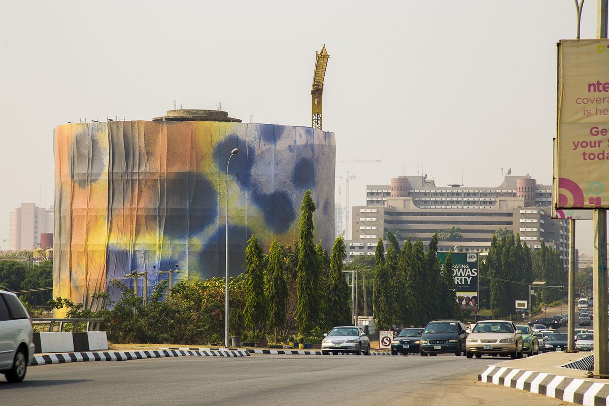 Brit_VisualArts's tweet photo. “I love the creativity, the burst of colours” reactions to Laura Aldridge's #publicart in Nigeria #UKNGGoWomanGo https://t.co/Fh2wDp8eta https://t.co/EvH6Huqpgl